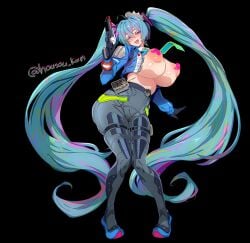 hatsune miku from vocaloid by housou-kun