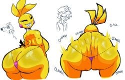 ass_clapping big_ass clank_clank_clank clapping_cheeks female five_nights_at_freddy's five_nights_at_freddy's_2 fritz_smith huge_ass human oiled_ass rippling_ass robot_girl security_guard spicymoji thong toy_chica_(fnaf) twerk twerking