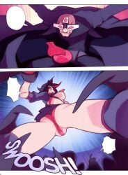 breast_out comic comic_page disarmed doxy female fight kill_la_kill matoi_ryuuko no_dialogue no_text_version