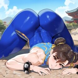 1girls ai_generated asian asian_female chun-li creamy_ai street_fighter street_fighter_6 tagme