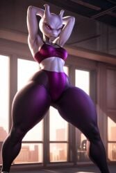 ai_generated mewtwo pokemon pokemon_(species) tight_clothing tight_pants