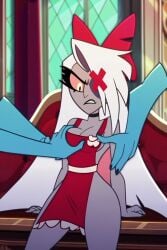 ai_generated female hazbin_hotel maplecat vaggie_(hazbin_hotel)