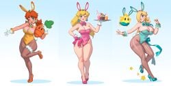 2024 2d 2d_(artwork) 3girls absurd_res ass bare_arms bare_legs bare_shoulders bare_thighs bent_leg big_ass big_breasts big_butt big_thighs bimbo blonde_female blonde_hair blue_eyes blue_nails blush boba_tea bowtie breasts bubble_ass bubble_butt bunny_ears bunny_girl bunny_tail bunnysuit busty carrot_(mario) chest chocolate chocolate_syrup cleavage clothes clothing collar cookie crown curvaceous curvy curvy_female curvy_figure dat_ass dessert detached_collar digital_drawing_(artwork) digital_media_(artwork) drinking_straw earrings exposed_shoulders eyebrows eyelashes facing_viewer fat_ass fat_butt female female_focus female_only food footwear freckles front_view full_body glistening glistening_body glistening_breasts glistening_eyes glistening_skin gloves gradient_background hair_over_one_eye hand_on_hip handwear happy heels hi_res high_heels hips holding_tray hourglass_figure huge_ass huge_breasts huge_butt huge_thighs human ice_cream jewelry large_breasts legs_together leotard light-skinned_female light_skin lips lipstick long_hair looking_at_viewer luma makeup mario_(series) mascara nail_polish navel navel_visible_through_clothes nintendo no_bra no_panties no_underwear one_eye_closed orange_hair orange_juice painted_nails pale-skinned_female pale_skin pantyhose pink_bow pink_leotard pink_lips pink_lipstick pink_ribbon plump plump_ass plump_labia png ponytail pose posing presenting princess princess_daisy princess_peach princess_rosalina revealing_clothes ribbon rizdraws royalty seductive seductive_eyes seductive_look seductive_smile shiny_breasts shiny_skin shoes simple_background skimpy skimpy_clothes slim_waist smile smiling smiling_at_viewer smooth_skin soft_serve solo solo_female standing standing_on_one_leg strawberry_boba super_mario_galaxy super_mario_land super_mario_land_2 teeth teeth_showing thick_eyebrows thick_thighs thigh_strap thighs tied_hair tight_clothing tight_fit tiptoes tray voluptuous voluptuous_female waitress white_gloves white_handwear wide_hips wink winking_at_viewer wrist_cuffs