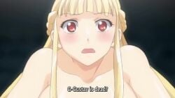 begging begging_for_cum begging_for_more big_ass big_breasts blonde_hair blood blowjob colosseum_no_senki_another_story cum_inside gangbang mary_jane_(company) red_eyes sucking_nipples tagme ugly_bastard video