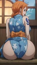 ai_generated artist_request big_breasts big_butt female female_only milf nami nami_(one_piece) one_piece