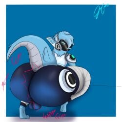 1boy balls big_ass bubble_butt furry huge_ass jaycario_(artist) protogen tagme thick_thighs twerking wide_hips