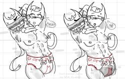 2_heads armpit armpit_fetish armpits arms_above_head arms_tied arms_tied_above_head ball_gag bara bladder bladder_bulge blindfold bondage boner boner_under_clothes conjoined conjoined_twins cursing dandy's_block dandy's_world diaper diaper_fetish embarrassed erection erection_under_clothes erection_under_diaper explicitribbon fetish full_bladder heart_symbol leaking_diaper male male_only moobs muscular musk musk_clouds musk_fetish omorashi peeing razzle_and_dazzle_(dandy's_world) silent_n_deadly_(dandy's_block) sweat sweaty sweaty_body urine watersports wetting wetting_diaper wetting_self worried