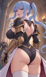 ai_generated big_ass big_nipples kaifuku_jutsushi_no_yarinaoshi redo_of_healer spear_hero_(kaifuku) thick_ass thick_thighs