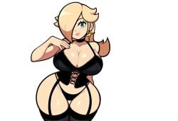 ai_generated bimbo large_breasts mario_(series) nintendo novelai princess_rosalina thick_thighs wide_hips