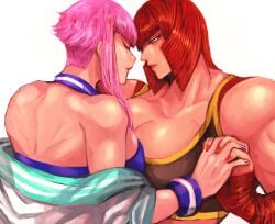 2girls couple imminent_kiss manon_legrand marisa_rossetti street_fighter street_fighter_6 yuri zmnjo1440