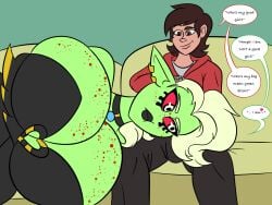 1boy 1girls big_breasts breasts cosmicdataworld disney disney_channel gigantic_breasts huge_breasts lord_dominator marco_diaz star_vs_the_forces_of_evil thornbrusha wander_over_yonder wholesome