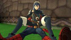 3d blue_eyes cowman crossover eastern_and_western_character female fire_emblem fire_emblem_awakening garry's_mod human long_hair lucina_(fire_emblem) male marvel marvel_comics nintendo open_mouth peter_parker spider-man spider-man_(series) straight straight_hair tagme