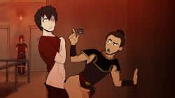 2boys anal avatar_the_last_airbender erection from_behind gay luckylui male_only partially_clothed sokka yaoi zuko