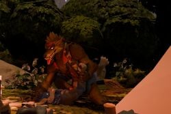 anal anal_sex anthro campfire camping canid canine canis dire_(fortnite) duo epic_games forced forest fortnite hi_res male male/male mammal mythological_canine mythological_creature mythology pat3awelitas300 penetration plant slate_(thecomposingwolf) tree werecanid werecanine werecreature werewolf wolf