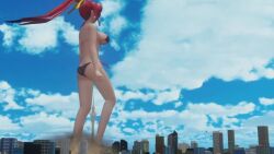 3d 3d_animation ass ass big_breasts big_breasts breasts breasts building buildings city city_destruction destruction giantess hong_meiling lori_komatsu scream screaming sound sound_effects swimsuit swimwear tagme touhou touhou_project video video_game_character walking