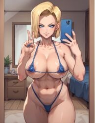 1girls ai_generated android_18 blonde blonde_female blonde_hair blonde_hair_female blue_eyes blue_eyes_female cameltoe cleavage curvy dragon_ball erect_nipples female huge_areolae huge_ass huge_breasts nai_diffusion puffy_nipples realistic short_hair short_hair_female sr_mystery98 stable_diffusion thick_lips voluptuous wide_hips yellow_hair