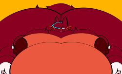 bbw big_breasts breasts casey_(chip_at_night) cleavage female furry huge_breasts nipples overweight splotchyfox thick_thighs wide_hips