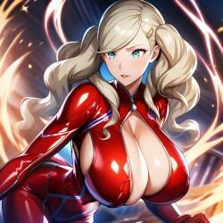 1girls 2024 ai_generated ann_takamaki big_breasts blonde_hair breasts cleavage curvy female grey_eyes huge_breasts jiuyang-hsien large_breasts light-skinned_female light_skin medium_hair persona persona_5 solo thick_thighs twintails