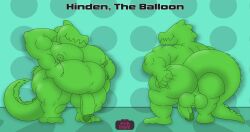 5_fingers absurd_res animal_balloon animal_humanoid animate_inanimate annaengine ass backsack balloon balloon_humanoid balls belly biceps big_belly big_butt big_tail biped butt_grab butt_squish circumcised crocodile crocodile_tail crocodilian crocodilian_humanoid digital_drawing_(artwork) digital_media_(artwork) english_text eyeless featureless_feet feet fingers flaccid front_view genitals green_body green_penis hand_behind_head hand_on_butt hi_res huge_butt humanoid humanoid_genitalia humanoid_penis inflatable living_balloon living_inflatable male model_sheet monotone_body muscular muscular_humanoid muscular_male navel nipples nude open_mouth overweight overweight_male pecs penis rear_view reptile reptile_humanoid scalie scalie_humanoid shaped_balloon sharp_teeth simple_background smile solo squish standing tail teeth text thick_thighs unusual_anatomy unusual_nipples wide_hips widescreen