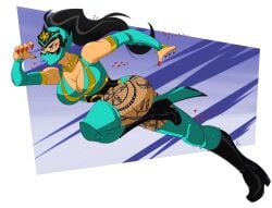 1girls blue_clothes breasts color_palette deviantart fanart female female_focus female_only female_wrestler great_dude human luchadora masked masked_female original original_art original_artwork wrestler wrestling wrestling_mask wrestling_outfit