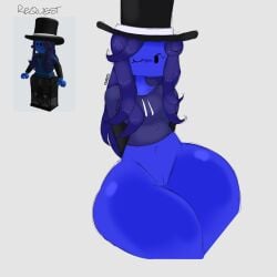 1girls bottom_heavy bottomless commission hands_behind_back hat incrimit7 partially_clothed pussy request roblox roblox_avatar self_upload tagme thick_thighs thighs thighs_bigger_than_torso wink winking winking_at_viewer