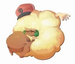 absorption_vore belly big_belly cute_pred digestion fat_belly female_pred fluffy fluffy_hair hair_vore hilbert_(pokemon) human_prey malachi male_prey pokemon pokemon_(species) pokemon_bw pokemon_pred pokemon_trainer smaller_pred smile smug smug_smile vore whimsicott