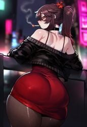 hu tao (genshin impact) from genshin impact by cr00wy