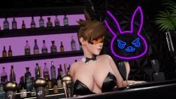 1boy 1girls 3d animated athletic_female bouncing_breasts breasts british_female brown_hair bunny_ears bunnysuit condom condom_in_mouth conseitnsfw english female handjob human lesbian_with_male light-skinned_female light-skinned_male light_skin longer_than_one_minute male overwatch overwatch_2 pixiewillow putting_on_condom_with_mouth sex sound tagme tracer video voice_acted