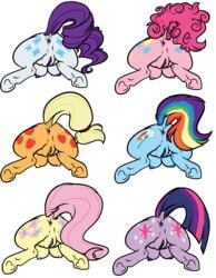 above_average_crotchboobs alpha_channel anus applejack_(mlp) ass blonde_hair blue_fur blue_nipples blue_pussy breasts colesense crotchboobs female fluttershy_(mlp) friendship_is_magic hair mane_six_(mlp) multicolored_hair my_little_pony nipples non-anthro orange_fur pink_fur pink_hair pink_nipples pink_pussy pinkie_pie_(mlp) purple_fur purple_hair purple_nipples purple_pussy pussy rainbow_dash_(mlp) rainbow_hair rarity_(mlp) simple_background smooth_skin transparent_background twilight_sparkle_(mlp) underhoof uselesslizard white_fur yellow_fur yellow_nipples yellow_pussy