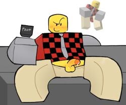 blocky_body devesto die_of_death_(roblox) evil_spongebob2 gay gay_male male pants_down penis penis_out reference_image roblox roblox_game robloxian tagme