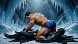 2boys ai_generated animated batman batman_(series) big_ass big_butt clark_kent dc_comics gay gay_sex male/male superman superman_(clark_kent) tagme video