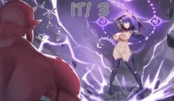 genshin_impact goddess hentai kamidere manga mild monster raiden_ei raiden_shogun senie_shenxuan waifu