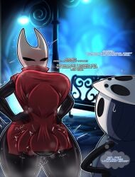 1girls 2boys anthro antojadorvrd big_balls big_breasts blush blushing bug bug_girl casual casual_exposure casual_nudity casual_sex cloak color commission english_text female female_focus hands_on_hips hidden_sex hollow_knight hollow_knight:_silksong hollow_knight_(franchise) hornet_(hollow_knight) incest insects male protagonist_(hollow_knight) public public_sex quirrel sharing_clothes siblings siblings_caught siblings_with_benefits small_dom_big_sub source_request text thick_thighs trembling under_clothes