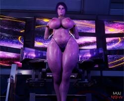 muunsfw muunsfw3d mass_effect tali'zorah_nar_rayya big_breasts big_hips space game