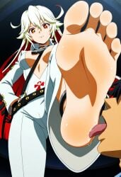 1boy 1boy1girl 1girl 1girls ai_generated anime barefoot big_boobs big_breasts big_feet dominant dominant_female domination feet feet_fetish feet_focus feet_licking feet_on_face feet_worship feetgen femdom fighting_game foot foot_fetish foot_focus foot_lick foot_on_face foot_worship guilty_gear guilty_gear_xrd huge_feet huge_soles jack-o'_valentine licking licking_foot looking_down looking_down_at_another looking_down_at_partner looking_down_at_viewer meaty_feet meaty_soles presenting_feet soles soles_fetish soles_focus standing standing_on_one_leg thefeetgeneration toes tongue tongue_out trample trampling video_game video_game_character video_game_franchise video_games