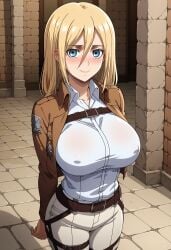 christa lenz from attack on titan by aindroidparanoid
