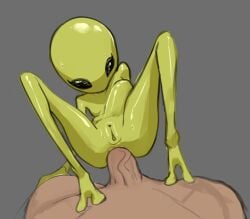 grey alien fan art
