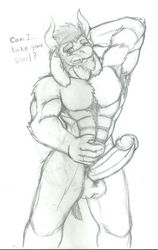 1boy 2d anthro anthro_male anthro_only asgore_dreemurr caprine erection furry furry_male furry_only glans goat humanoid humanoid_male humanoid_only humanoid_penis kittikary male male_only mammal mammal_humanoid nude penis pose simple_background sketch solo undertale undertale_(series) video_games white_background