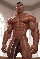 1boy 2d abs african african_male ai ai_generated athletic athletic_male balls bara belly_button below_view big_arms big_black_cock big_cock big_muscles big_penis black_hair blue_eyes brown_skin civitai cock completely_naked completely_nude daddy dark-skinned_male dark_male_only dark_skin dick erection eye_contact fit fit_male from_below girthy girthy_penis glistening glistening_body glistening_skin huge_cock human hunk indoors inside looking_at_viewer looking_down male male_only massive_cock massive_penis melanin muscles muscular muscular_male naked naked_male nude nude_male oc original_character penis penis_out perfect_body self_upload shiny shiny_skin short_hair solo solo_focus solo_male standing tall tall_male thick_cock thick_penis toned toned_body toned_male valyrianprince11 veins veins_on_dick veiny_arms veiny_cock veiny_muscles veiny_penis viewer_pov window window_light windows