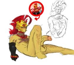 1boy balls block_tales colored_sketch culowork first_porn_of_character male male_only nude penis reference_image reginald_(block_tales) roblox roblox_game robloxian self_upload sketch tagme yellow_skin