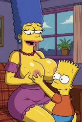 ai_generated bart_simpson marge_simpson milf the_simpsons