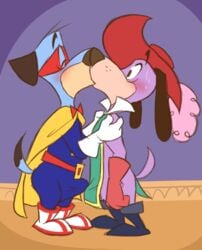 blush boots canine cape clothing erection floppy_ears footwear frottage gay hanna-barbera hat huckleberry_hound kissing ladysomnambule male mammal mask sex swordfighting the_huckleberry_hound_show yaoi yippee yippee_yappee_and_yahooey