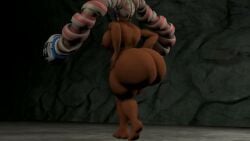 1girls 3d 3d_animation animated arms_(game) ass ass_focus barefoot big_ass completely_nude completely_nude_female dark-skinned_female dark_skin female female_only full_body ironhawk kabalmystic_(style) naked naked_female nude nude_female solo solo_female standing strutting tagme twintelle video walk_cycle walking