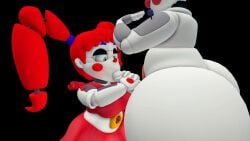 1futa 1girl 3d 3d_animation animated baby_(fnafsl) big_ass blowjob blowjob_face circus_baby circus_baby_(fnaf) circus_baby_(sausagesspicy) circus_booby clown_girl fat_ass female five_nights_at_freddy's five_nights_at_freddy's:_sister_location free futa_on_female futanari grabbing grabbing_penis green_eyes makeup masturbating masturbating_futa no_sound red_cheeks red_hair red_nose sucking sucking_penis tagme thicc twintails video white_body