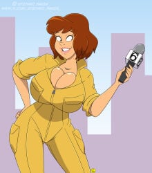 april o'neil from teenage mutant ninja turtles by ilpanza