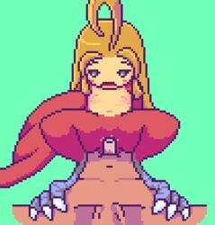 akai_(artist) akai_(ugokashitari) animated blush breasts chest circle claws cloaca cum feathers female flat_chest fluids hair harpy human hump hybrid interspecies looking_at_viewer loop lowres male monster_girl open_mouth penis pixel_art pov riding sex simple simple_background small_breast small_breasts spreading straight uncensored vaginal_penetration wings