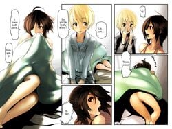 blonde_hair brown_hair censored comic cum drayko english female futa_on_female futanari hard_translated hibiki intersex jaipur june_(semen_sprinkler_j) meiko_(semen_sprinkler_j) melon melonfuck mylene panties penis sammohung semen_sprinkler_j sex short_hair sprinkler sweet teen translated two