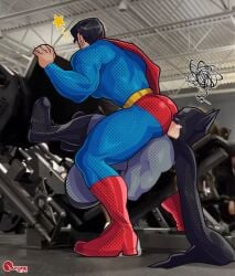 2d 2d_(artwork) alien alien_humanoid alien_look_like_human ass ass_on_face batman batman_(bruce_wayne) batman_(series) big_ass big_ass_(male) big_butt big_butt_(male) bruce_wayne bubble_ass bubble_butt butt_in_face clark_kent clothed_male dc dc_comics face_in_ass facesitting gay gay_male high_resolution highres justice_league kal-el leg_press_redraw_(meme) male male/male masked masked_male meme muscular muscular_ass muscular_male no_sex round_ass round_butt seductive seductive_pose sitting sitting_on_face sitting_on_person solo_male superhero superhero_costume superman superman_(clark_kent) superman_(series) thick_ass thick_butt thick_thighs yaoi yozorac1