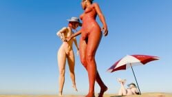 3d 3girls after_sex arched_back armwear ass barefoot beach beach_sex beach_umbrella bethy18 blender blender_(artwork) blender_(software) blender_cycles breasts casual_nudity cum cum_drip cum_dripping cum_dripping_from_penis cum_in_mouth cum_on_back cum_on_body cum_on_breasts dbd dead_by_daylight drooling drooling_cum ejaculation feet feet_focus feet_together feet_up female female_only filled_to_the_brim filled_uterus filled_with_cum foot_fetish foot_focus footwear futa_focus futa_with_female futanari hat intersex mikaela_reid orela_rose penis sable_ward sand sandals sandals_removed soles soles_fetish sperm sunglasses sunlight tasting_cum thick_thighs thighs toes trans_woman