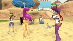 3d animated barefoot beach blue_eyes blush blush bolo breasts clothes_removed completely_nude covering covering_breasts covering_crotch covering_pussy covering_self embarrassed embarrassed_nude_female enf exposed_breasts exposed_pussy female full_body funny humor jiggle jiggling_breasts laugh looking_at_viewer magic masterzenus medium_breasts midriff mp4 naked naked_female nude nude_female outside pointy_ears ponytail purple_hair pussy red_pants risky_boots sfm shantae shantae_(character) sound source_filmmaker stripped_by_magic sudden_realization suddenly_naked tagme video voice_acted wayforward
